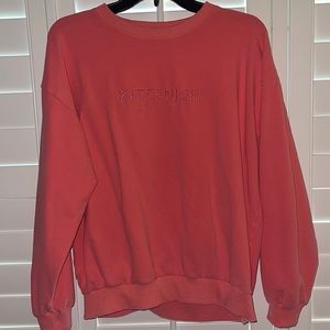 KITTENISH embroidered logo sweatshirt size M